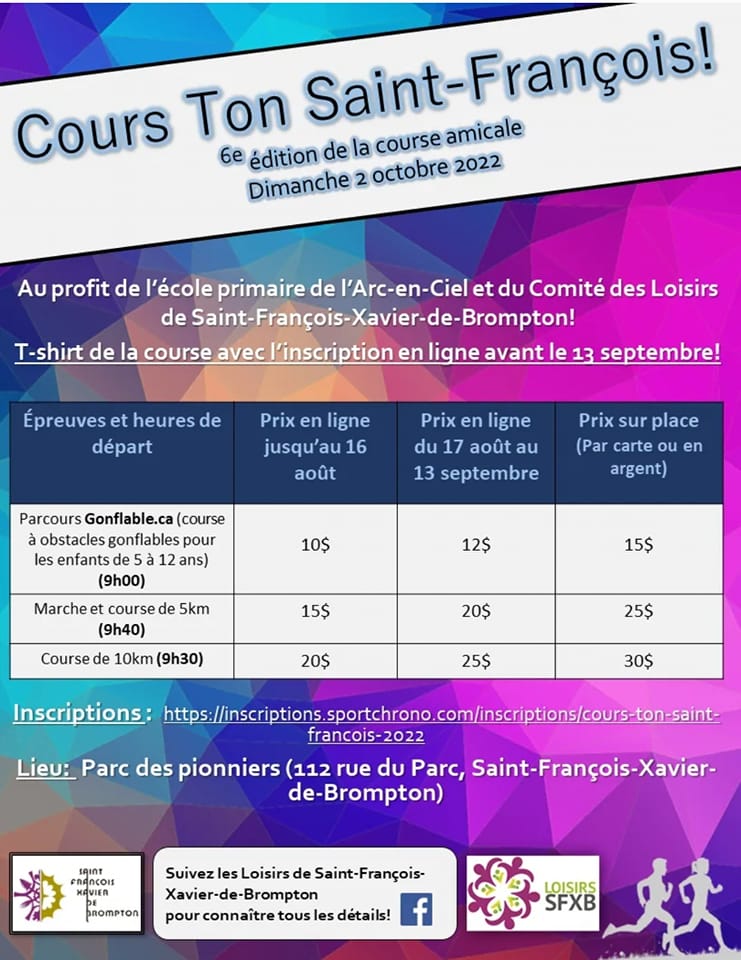 Cours ton SaintFrançois ! SaintFrançoisXavierdeBrompton