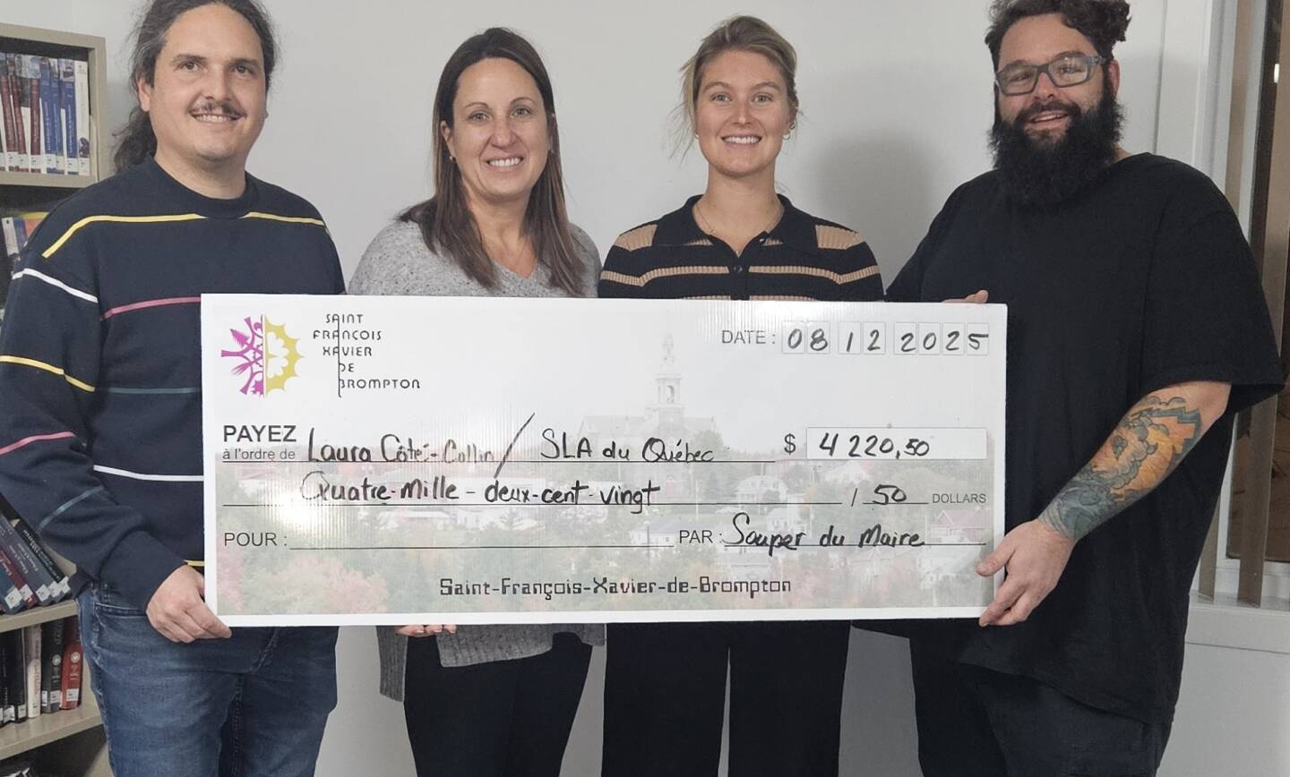 Saint-François-Xavier-de-Brompton remet près de 4 250 $